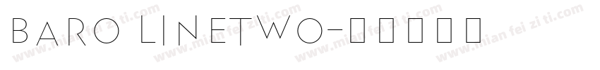 Baro LineTwo字体转换